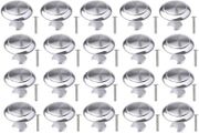 30 PCS Cabinet Door Knobs, Sliver Cabinet Knobs Kitchen Cupboard Knobs Round Pull Handles Chrome Door Handles Knobs Metal Drawer Knobs with 30 Screws for Furniture Drawer Wardrobes Bathroom Doors (FREE POSTAGE)