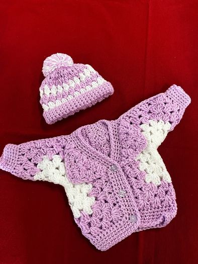 cardigan and hat