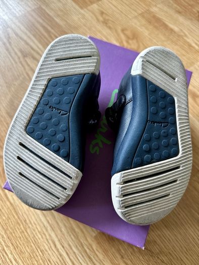 CLARKS Mini Blossom Blue Leather