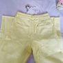 BNWT Boohoo Lemon Yellow High Rise Straight Leg Jeans Size UK 6 Raw Hem Image 5
