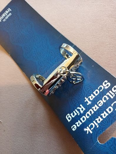 Silver scarf ring