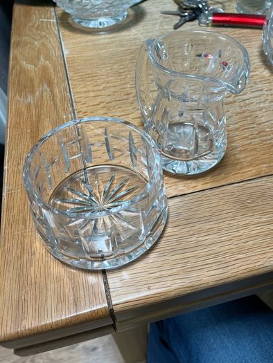 Waterford Crystal jug and sugar bowl