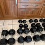 540kg Of Rubber Hex Dumbbells, Cheapest Set On Here At 1.85 Per Kg For Set! Originally 4 Euro Per Kg!! Image 6