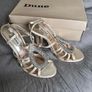 Dune White Crystal Diamente Stilettos Size 5 Image 2