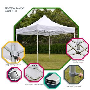 NEW 2x2m PopUP Gazebo Alu50HEX (FAST delivery)