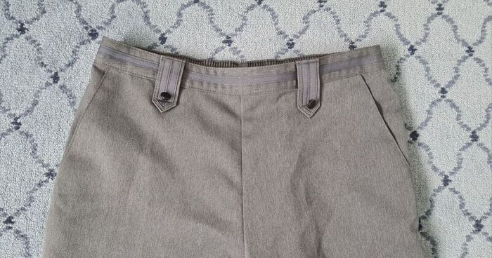 Grey M&S elasticated waist Trousers size 10