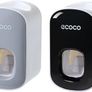 Automatic Toothpaste Dispenser,Waterproof & Easy to Clean Wall-Mounted Toothpaste Holder,Black Automatic Toothpaste Dispenser Bathroom Accessories for Kids,Adults Image 3