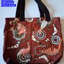Cotton Shoulder Bag (Aboriginal Design) Image 2