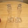 Galway Crystal Pillar Candlesticks Image 3