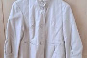George Cream Stand-Collar Jacket | 3/4 Sleeves (Size 14)