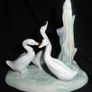 Vintage NAO by Lladro 3 Geese in Reeds Porcelain Figurine Spain Image 2
