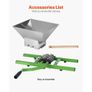 1.8 Gal/7L Fruit and Apple Crusher, Large Manual Grinder, Stainless Steel Fruit Scratter Pulper for Wine Cider Apple Grape Pressing, with Roller Handle for Kitchen Home, Green Image 5