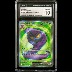 Arbok 185/165 CGC 10 Gem Mint Full Art Rare Scarlet & Violet 151 Pokemon Card