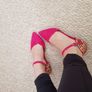 Cerise Pink Pointed Toe Shoes - Size 4 Image 5