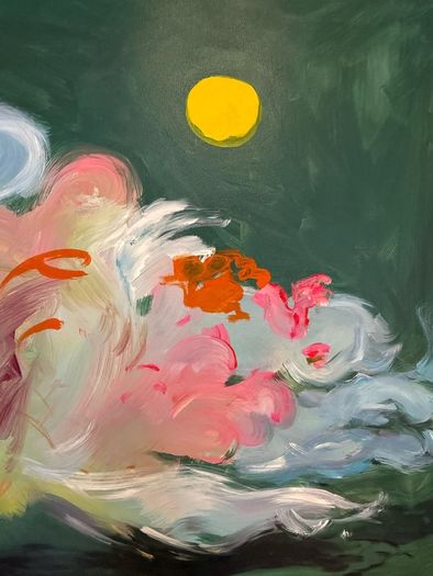 Original abstract painting on canvas