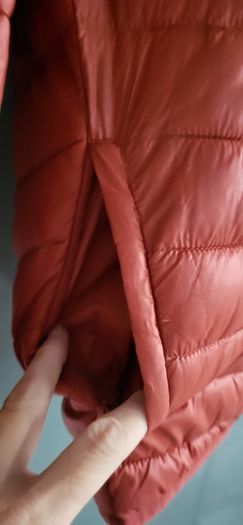 DUNNES Orange Lite Puffer UNISEX - Size M (Fit 12 Ladies)