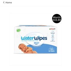 Brand New Sealed - Waterwipes 12pk