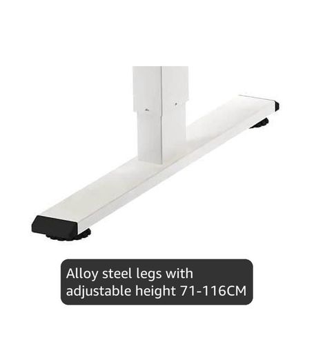 Electric Standing Desk 110x54 One Piece Height Adjustable Desk With Memory Smart Panel Sit Stand Table With Hooks for Home Office, Maple