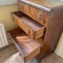 Vintage Art Deco Style Tallboy / 5-Drawer Chest Image 5