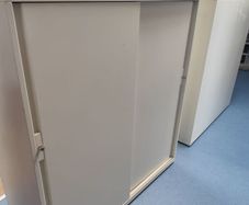 large metal storage unit