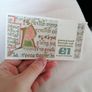 A/UNC 1989 Irish One Pound Banknote Image 4