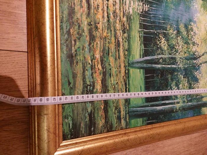 Forest oil painting