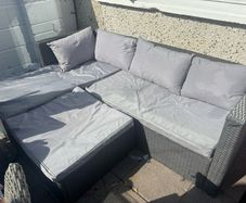 rattan corner sofa