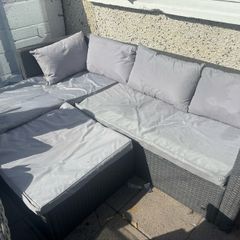 rattan corner sofa