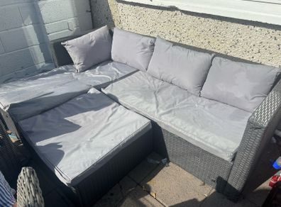 rattan corner sofa