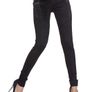 Black with zip and rhinestones leggins fits sm Image 2
