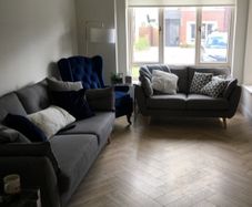 DFS French Connection Zinc Sofas x2