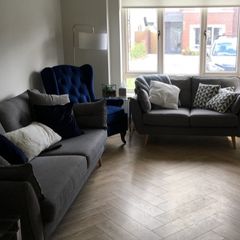 DFS French Connection Zinc Sofas x2