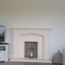 limestone fireplace and hearth Image 2