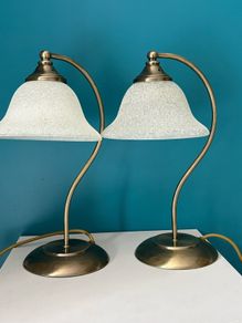 Antique brass lamps