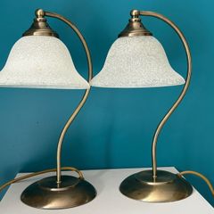 Antique brass lamps