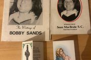 Rare 1981 Irish Hunger Strike Collection - Original Bobby Sands &amp; Raymond McCreesh Memorial Cards, 1st Edition Pamphlets