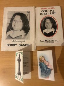 Rare 1981 Irish Hunger Strike Collection - Original Bobby Sands & Raymond McCreesh Memorial Cards, 1st Edition Pamphlets