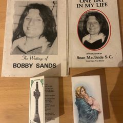 Rare 1981 Irish Hunger Strike Collection - Original Bobby Sands & Raymond McCreesh Memorial Cards, 1st Edition Pamphlets