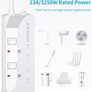 Extension Lead 2 Way Plug Sockets with Individual Switches Wall Mountable Power Strip 1.5M Extension Cable 13A Fused UK Plug 3250W Image 6