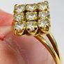 Vintage 18ct Yellow Gold Diamond Cluster Ring Image 5