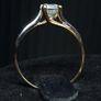 9ct Gold Solitaire Ring | Hallmarked 375 | Clear Stone | Size 50 Image 5