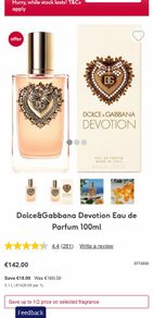D&G Devotion 100ml parfum for her
