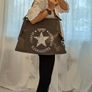 Vintage Canvas Tote Bag Grey - BRAND NEW Image 2