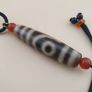 Vintage Himalayan Tibetan 2 Eyes Agate Dzi Bead Amulet Image 4