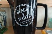 Black and White Scotch Whisky water jug, Whiskey collectable, UK Wade made