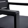 _Set of 3 Garden Furniture 2 Chairs 1 Garden Table 2 Removable Cushions for Patio Garden Balcony Iron Image 6