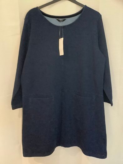 New Denim Tunic Dress With Pockets