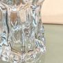 Vintage German Glashutte Bark Vase / Candleholder, Mid Century Glass Image 6