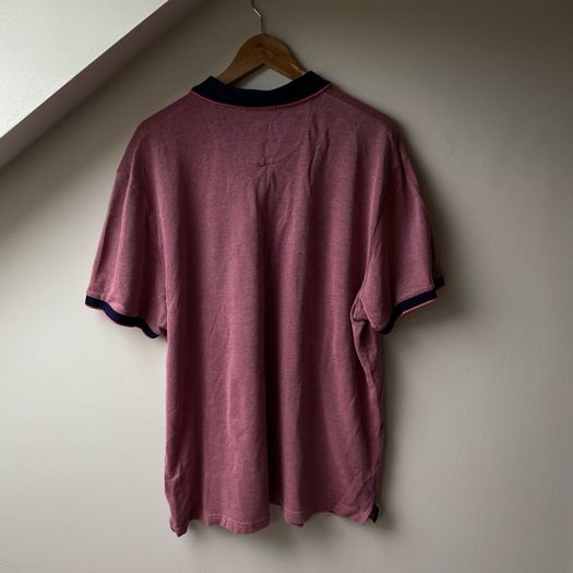GANT Mens 4 Color Oxford Polo Shirt Pink Navy Contrast Trim Size 3XL