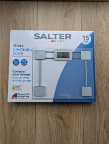 Salter glass electronic scale. Brand New